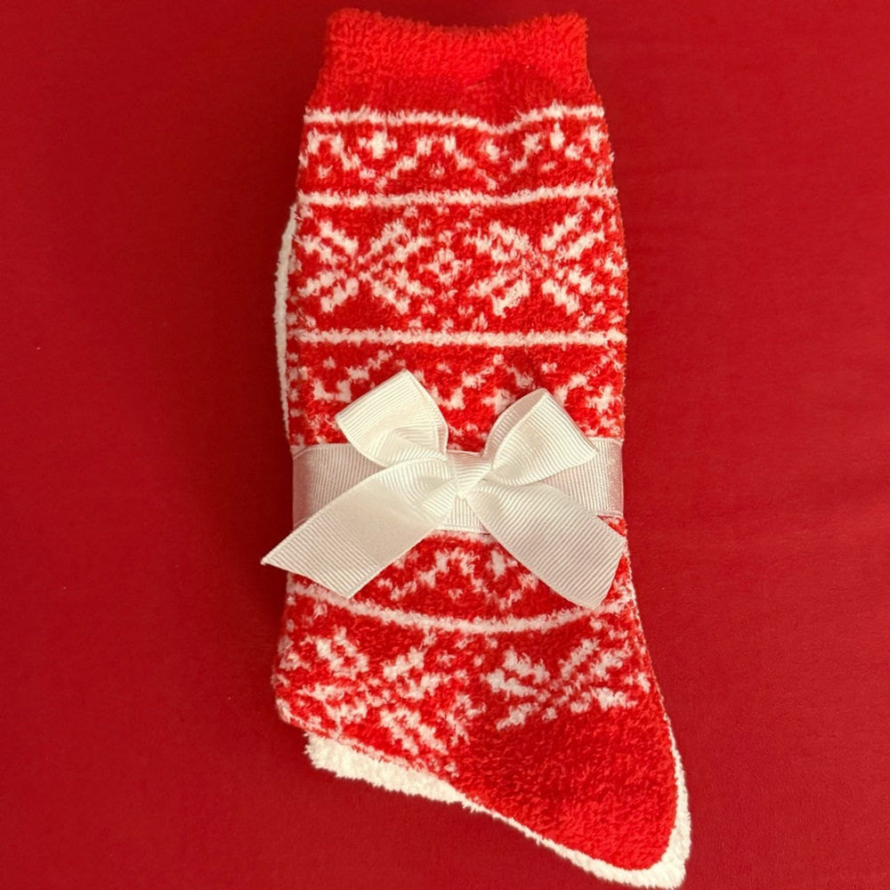 Lane Bryant Cozy Holiday‎ Socks 2 pairs One Size NWT